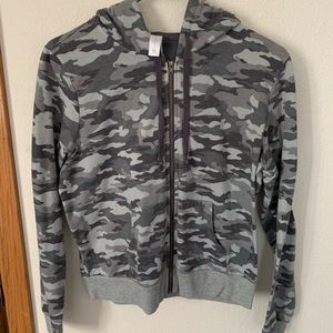 Camo Zip up hoodie